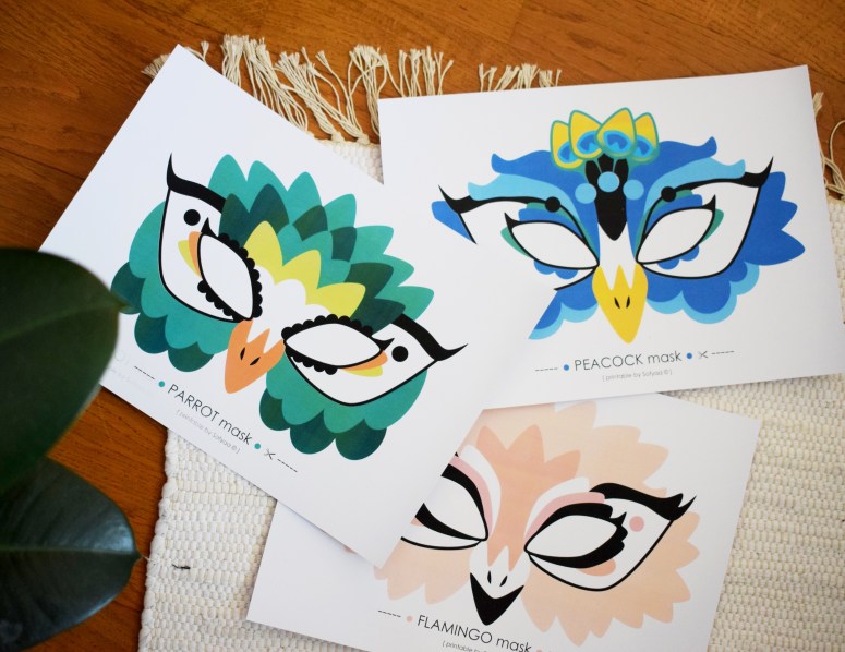 PAON PERROQUET FLAMANT by Sofyaa 2