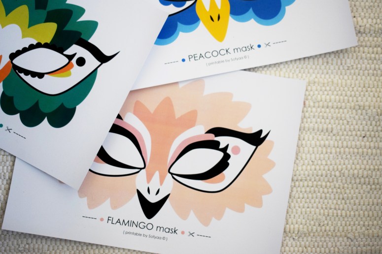 PAON PERROQUET FLAMANT by Sofyaa 4